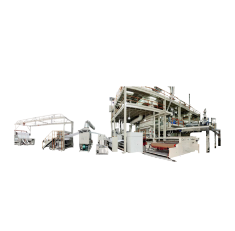 Equipment for the production of composite nonwoven fabric