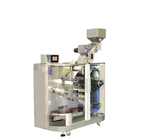 Machines for packing in strip bags